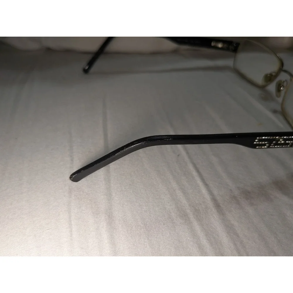Versace Rectangular Purple Glasses‎ Crystal Flex Temples MOD. 1093 51 16 135